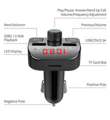 FM Bluetooth G15 - laadija Bluetooth \ USBx2 \ TF kaardi pesa hind ja info | FM modulaatorid, FM trasmitterid | kaup24.ee