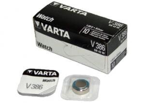 Varta 386 125mAh 1,55V AG12 SR43SW L1142, 10 tk. цена и информация | Батарейки | kaup24.ee