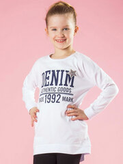 Tuunika, valge цена и информация | Рубашки для девочек | kaup24.ee