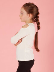 Женский бело-серый топ топ больших размеров цена и информация | Рубашки для девочек | kaup24.ee