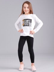 Pluus, valge цена и информация | Рубашки для девочек | kaup24.ee