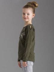 Pluus, khaki цена и информация | Рубашки для девочек | kaup24.ee