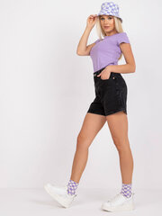 Фиолетовая хлопковая футболка с надписью  цена и информация | Женские футболки | kaup24.ee