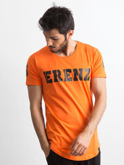T-särk, oranž цена и информация | Мужские футболки | kaup24.ee