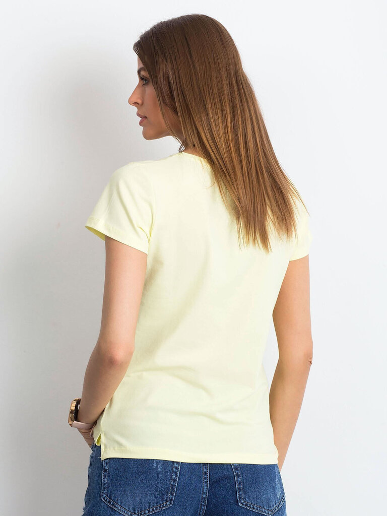 T-särk, helekollane цена и информация | Naiste T-särgid, topid | kaup24.ee