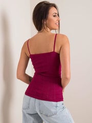 Женская хлопковая блуза RUE PARIS, бордовая цена и информация | Женские блузки, рубашки | kaup24.ee