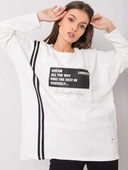 Женская короткая блуза в рубчик RUE PARIS, белая  цена и информация | Женские блузки, рубашки | kaup24.ee