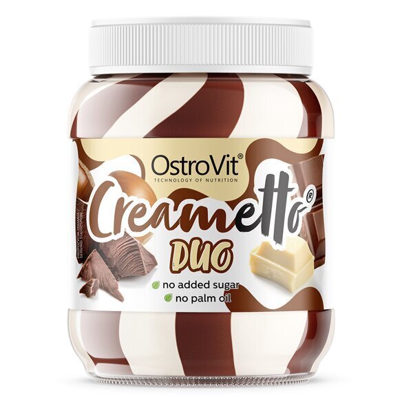 Šokolaadikreem ilma suhkruta OstroVit Creametto Duo, 350 g цена и информация | Supertoit | kaup24.ee