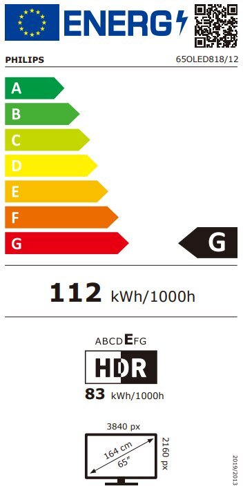 Philips OLED EX 65OLED818/12 hind ja info | Telerid | kaup24.ee