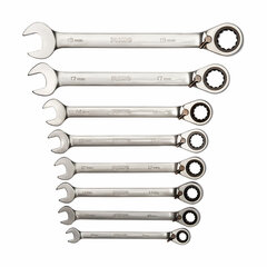 Набор ключей Ratchet spanner set Irimo 8-19 мм цена и информация | Механические инструменты | kaup24.ee