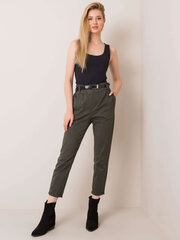 Püksid, tume khaki hind ja info | Naiste püksid | kaup24.ee