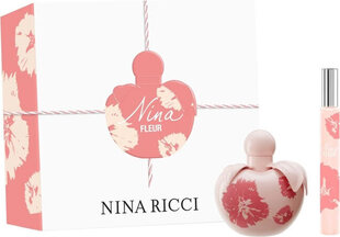 Nina Ricci Nina Fleur Naiste parfüümi komplekt Naiste parfümeeria 50 ml + Roll-on Parfüüm hind ja info | Naiste parfüümid | kaup24.ee