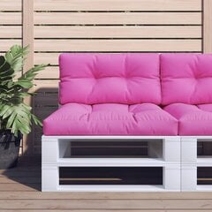 vidaXL euroaluse istmepadi, roosa, 80 x 40 x 12 cm, kangas hind ja info | Toolipadjad ja -katted | kaup24.ee