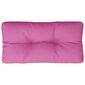 vidaXL euroaluse istmepadi, roosa, 80 x 40 x 12 cm, kangas hind ja info | Toolipadjad ja -katted | kaup24.ee