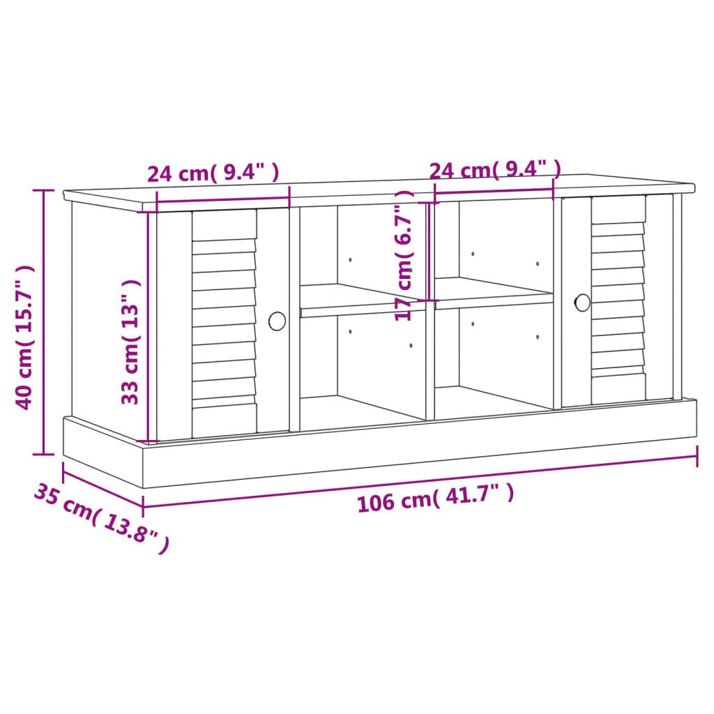 vidaXL jalatsipink "Vigo", hall hind ja info | Jalatsikapid, jalatsiriiulid | kaup24.ee