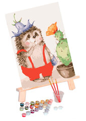 Maalid numbrite järgi TM Värvikas "Surprised Hedgehog" цена и информация | Живопись по номерам | kaup24.ee