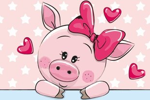 Maalid numbrite järgi TM Värvikas "Piggy in Love" цена и информация | Живопись по номерам | kaup24.ee