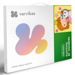 Maalid numbrite järgi TM Värvikas "Princess with a Small Unicorn" цена и информация | Живопись по номерам | kaup24.ee