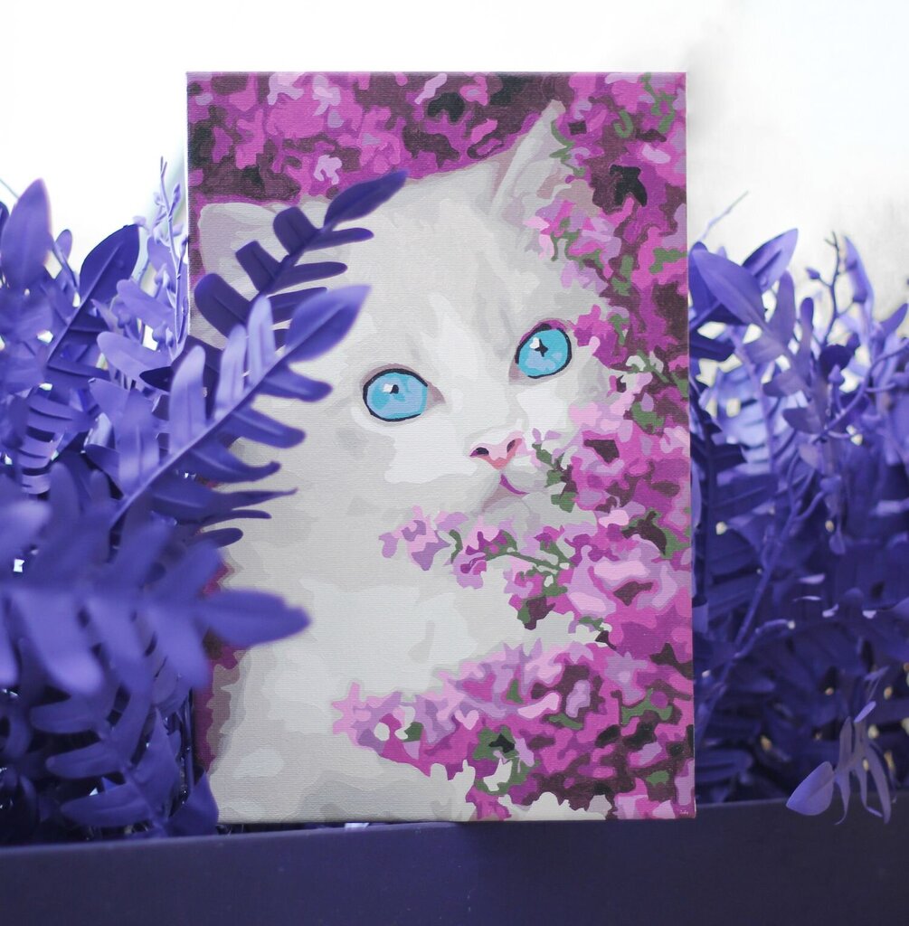 Maalid numbrite järgi TM Värvikas "Glance of lilac" 20x30 cm hind ja info | Maalid numbri järgi | kaup24.ee