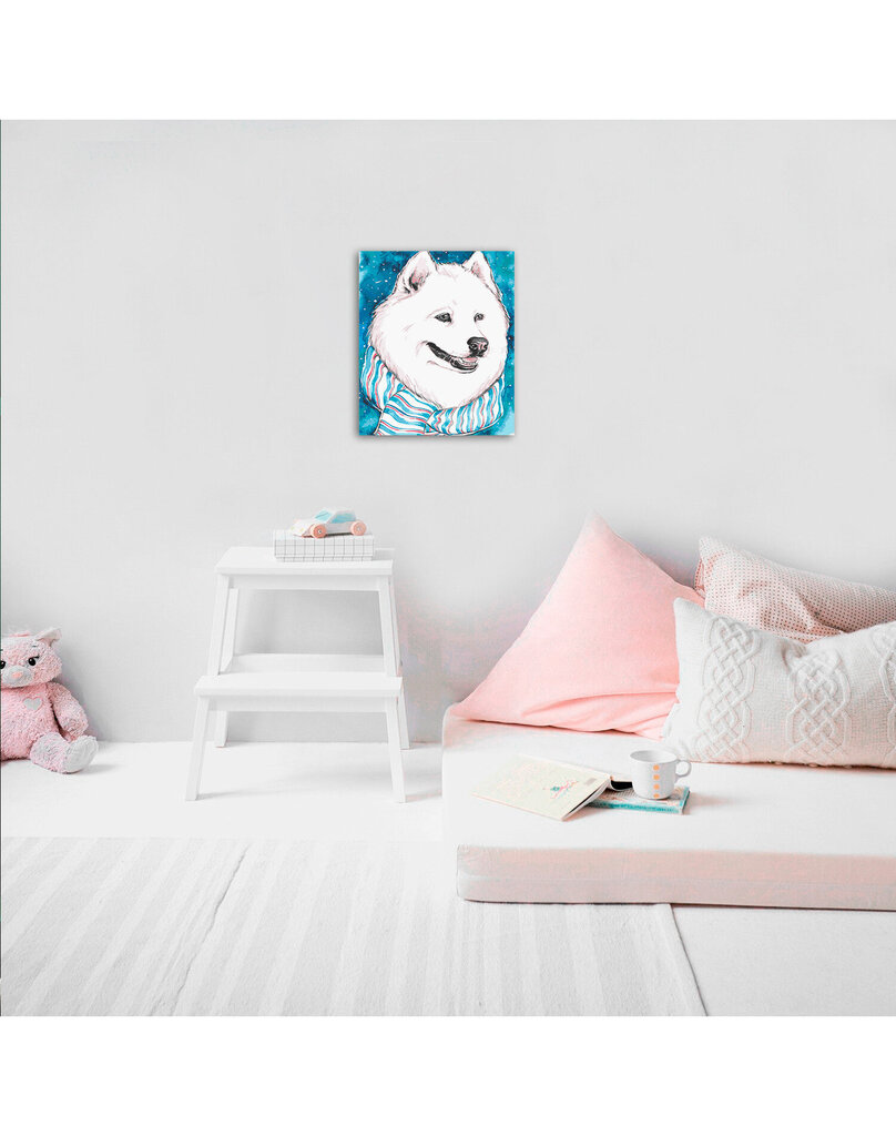 Maalid numbrite järgi TM Värvikas "Fluffy White Dog" 30x40 cm hind ja info | Maalid numbri järgi | kaup24.ee