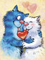 Maalid numbrite järgi TM Värvikas "Cats - Sharing happiness" 30x40 cm hind ja info | Maalid numbri järgi | kaup24.ee