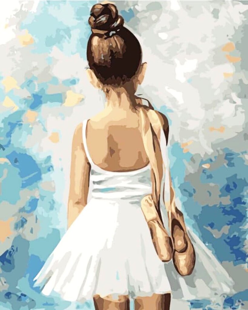 Maalid numbrite järgi TM Värvikas "Little ballerina" 40x50 cm цена и информация | Maalid numbri järgi | kaup24.ee