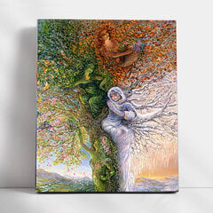 Maalid numbrite järgi TM Värvikas "Tree of Four Seasons" 40x50 cm hind ja info | Maalid numbri järgi | kaup24.ee