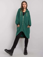 Женское зеленое платье больших размеров цена и информация | Женские толстовки | kaup24.ee