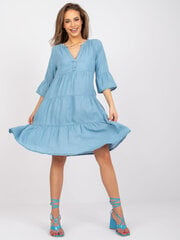 Женское голубое платье с принтом цена и информация | Платья | kaup24.ee