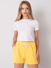 Lühikesed püksid, kollased hind ja info | Naiste lühikesed püksid | kaup24.ee