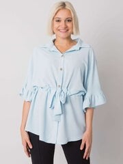 Короткая блузка, бирюзовая цена и информация | Женские блузки, рубашки | kaup24.ee