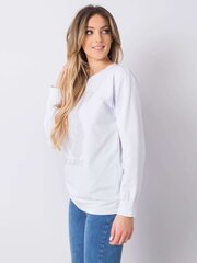 Женская короткая блуза в рубчик RUE PARIS, белая  цена и информация | Женские блузки, рубашки | kaup24.ee