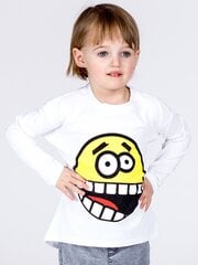 Pluus, valge цена и информация | Рубашки для девочек | kaup24.ee