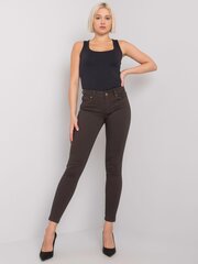 Püksid, tumepruunid hind ja info | Naiste teksad | kaup24.ee