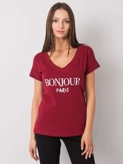T-särk, Burgundia hind ja info | Naiste T-särgid, topid | kaup24.ee