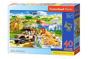 Pusle Castorland Safari Adventure Puzzle, 40 tükki hind ja info | Pusled | kaup24.ee