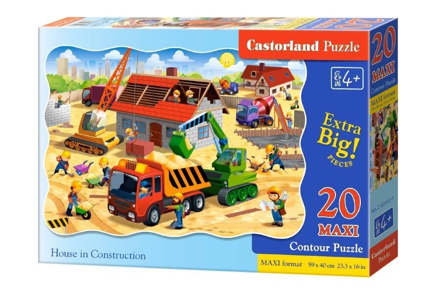 Pusle Castorland House in Construction Puzzle, 20 tükki цена и информация | Pusled | kaup24.ee