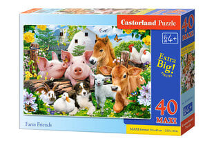 Pusle Castorland Farm Friends Puzzle, 40 tükki hind ja info | Pusled | kaup24.ee
