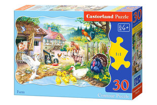 Pusle Castorland Farm Puzzle, 30 tükki hind ja info | Pusled | kaup24.ee