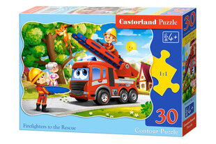 Pusle Castorland Firefighters to the Rescue Puzzle, 30 tükki hind ja info | Pusled | kaup24.ee