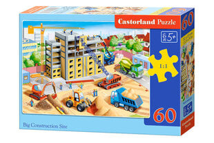 Pusle Castorland Big Construction Site Puzzle, 60 tükki hind ja info | Pusled | kaup24.ee