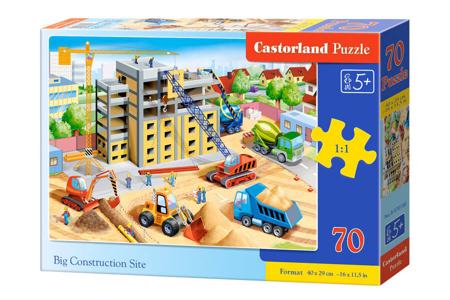 Pusle Castorland Big Construction Puzzle, 70 tükki hind ja info | Pusled | kaup24.ee