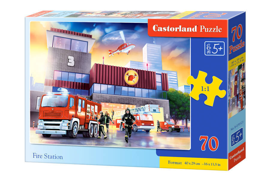 Pusle Castorland Fire Station Puzzle, 70 tükki hind ja info | Pusled | kaup24.ee