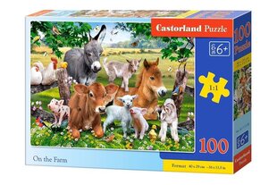 Pusle Castorland On the Farm Puzzle, 100 tükki цена и информация | Пазлы | kaup24.ee