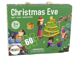 Laste pusle 60 tükki, jõulud hind ja info | Pusled | kaup24.ee