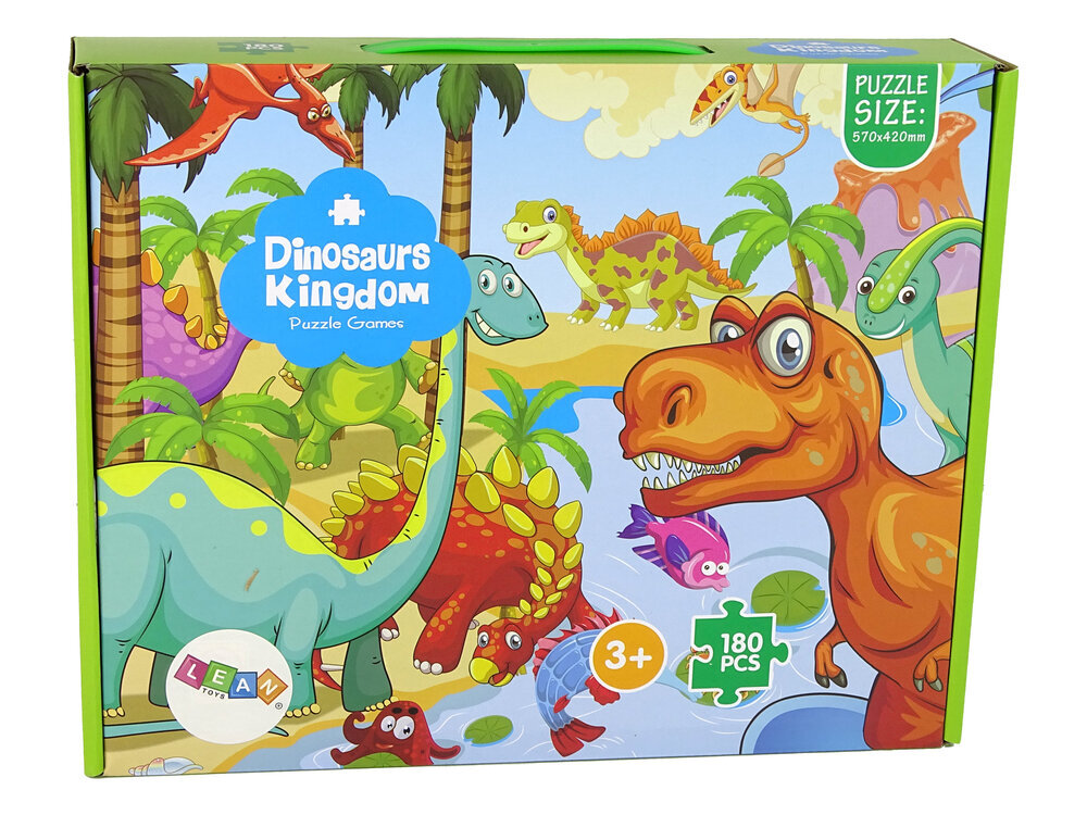 Laste pusle 180 tükki, dinosaurused hind ja info | Pusled | kaup24.ee