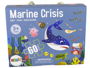 Пазл для детей 60 деталей, Морской мир цена и информация | Пазлы | kaup24.ee