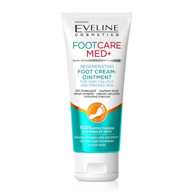 Eveline Foot Care Med+ taastav kreem-salv jalgadele 100ml hind ja info | Kehakreemid, losjoonid | kaup24.ee