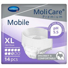 Защита от протекания Hartmann Molicare Premium XL Одноразовая 14 штук цена и информация | Подгузники, прокладки, одноразовые пеленки для взрослых | kaup24.ee