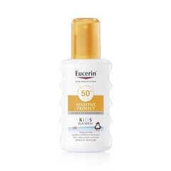 Eucerin Kids Sun Spray SPF 50+ - Väga kõrge kaitsega päikesekaitsesprei lastele 200 ml цена и информация | Кремы от загара | kaup24.ee